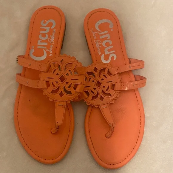 Circus by Sam Edelman Vibrant Orange Sandals - Picture 1 of 3
